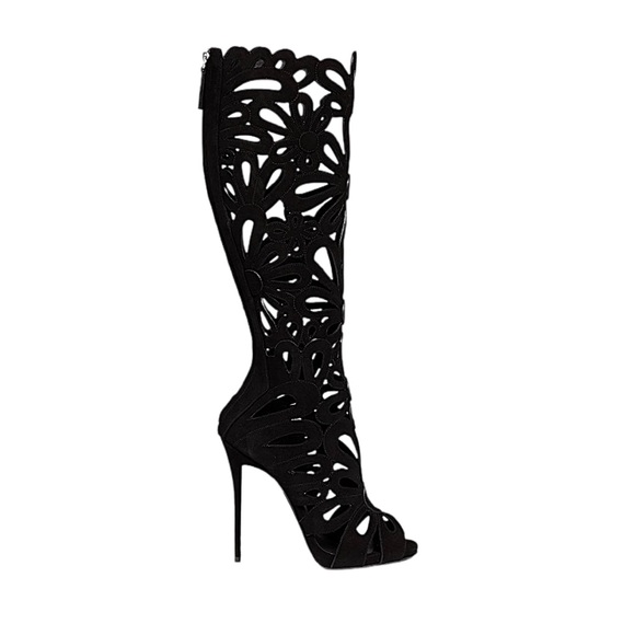 NWT Giuseppe Zanotti Coline Floral Cutout Boots - Picture 4 of 10